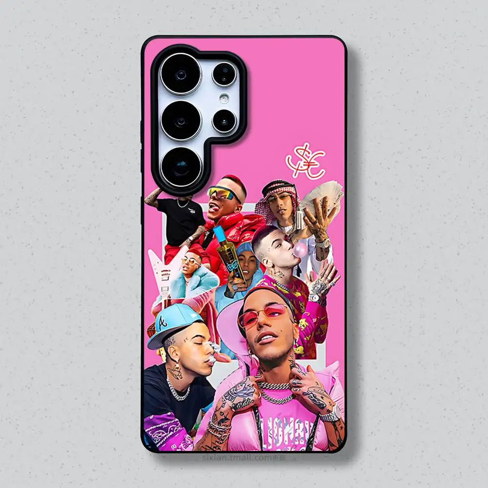 S-Sfera Ebbasta SFE 전화 케이스 삼성 갤럭시 A 91,80,73,72,71,53,52,51,22,5G 충격 방지 소프트 블랙 커버