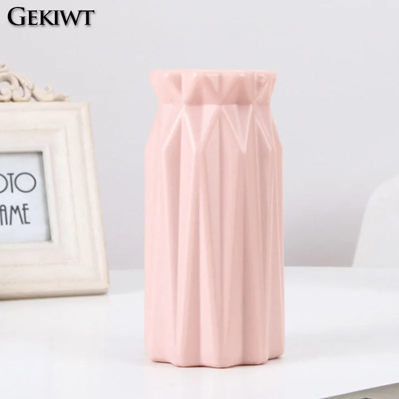 Geometric Plastic Flower Vase 6