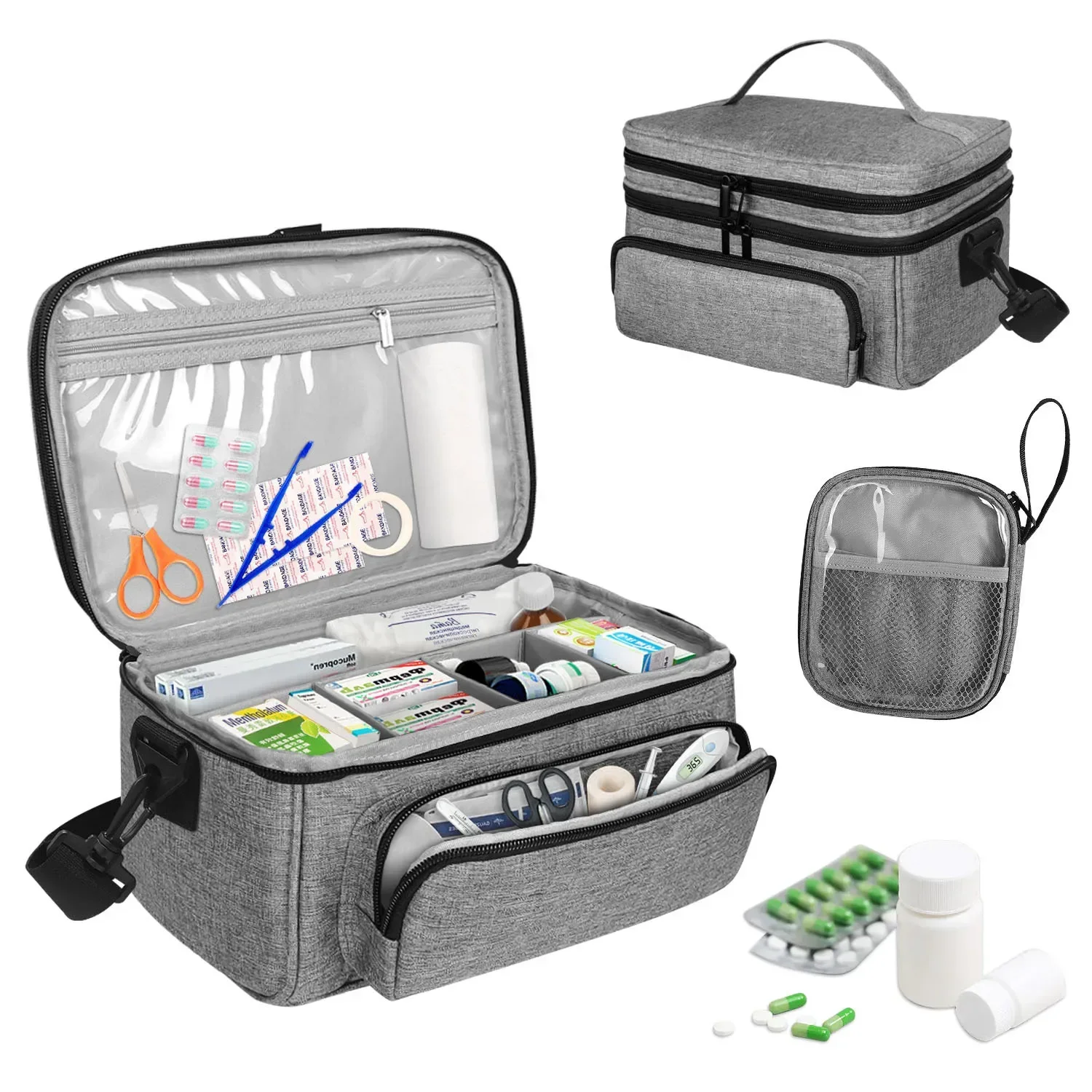 Multi-purpose Emergency First Aid Kit Portable Medical Bag Outdoor Multi-functional First Aid Bag Home Emergency Bag