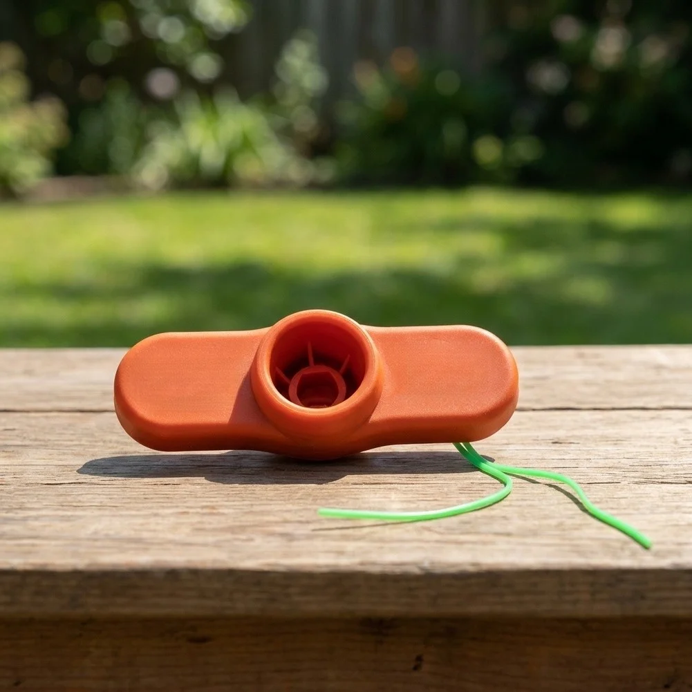 For Lawn Maintenance Grass Trimmer Head Two-Tooth Replacement Trimmer Head Power Tool Part Sturdy Material Easy Installation