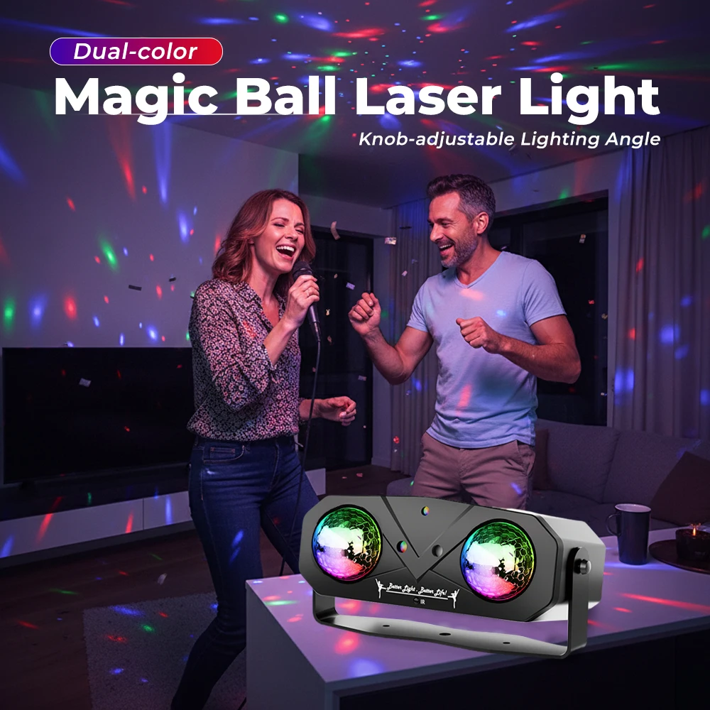 RGB ديسكو الكرة الخفيفة ، USB LED المرحلة DJ ديسكو ضوء ، ثنائي اللون ماجيك الكرة ضوء الليزر ، سيارة هدية الكريسماس مصابيح الليزر نادي الحفلات #3