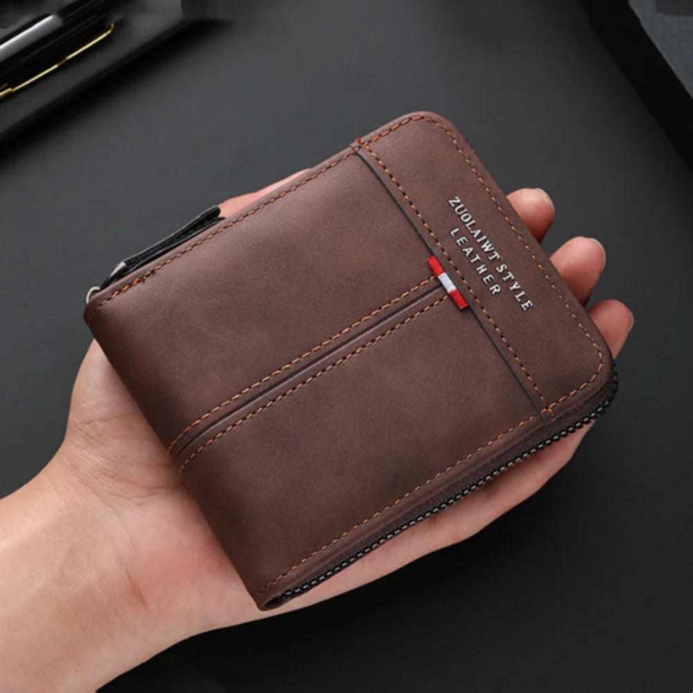 

Vintage Men'S Wallet Multi-Functional Coin Purse Money Clip Bag Lightweight Credit Card Holder For Daily Use Gift