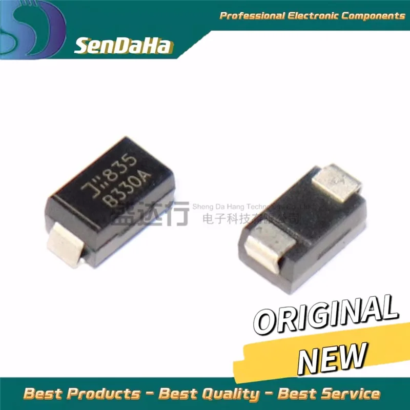 B330A-13-F B330A DO-214AC SMA 3A/30V ของแท้ใหม่10ชิ้น/ล็อตจัดส่งฟรี