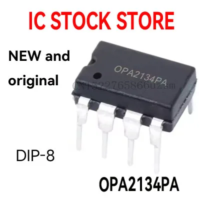 5PCS New and Original DIP-8 OPA2134P OPA2134  2134PA High Performance AUDIO OPERATIONAL AMPLIFIERS OPA2134PA