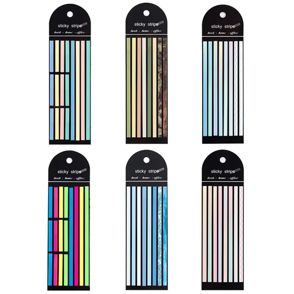 160 Sheets Transparent Sticky Notes Self-Adhesive Reading Annotation for Books Notepad Bookmarks Memo Pad Index Tabs