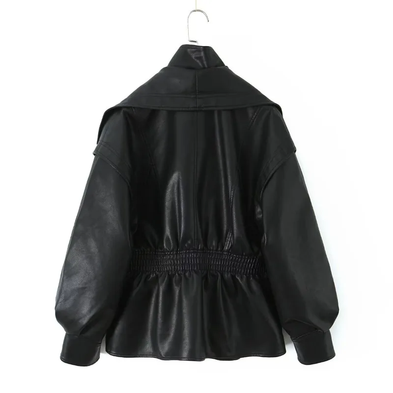 New Autumn Fashion Women's Jacket with A High-end European and American Style Featuring Double-collar Design Is Cool and Stylish