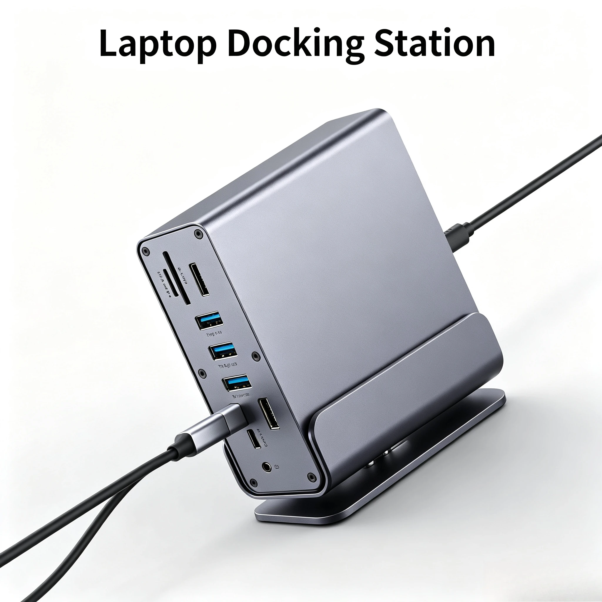 Type-C docking station 15-in-1 compatible with Thunderbolt 4 Gigabit Ethernet port desktop vertical USB multi-interface splitter