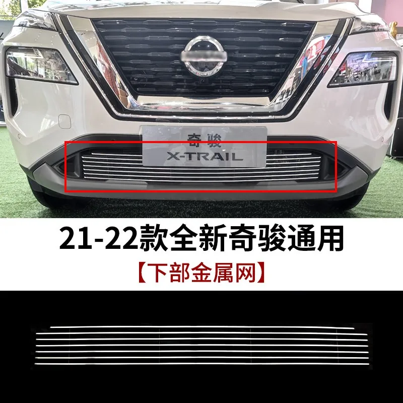 

Car Accessories For Nissan X-Trail X Trail 2021 2022 High quality Metal Front Grille Around Trim Racing Grills Trim Car styling