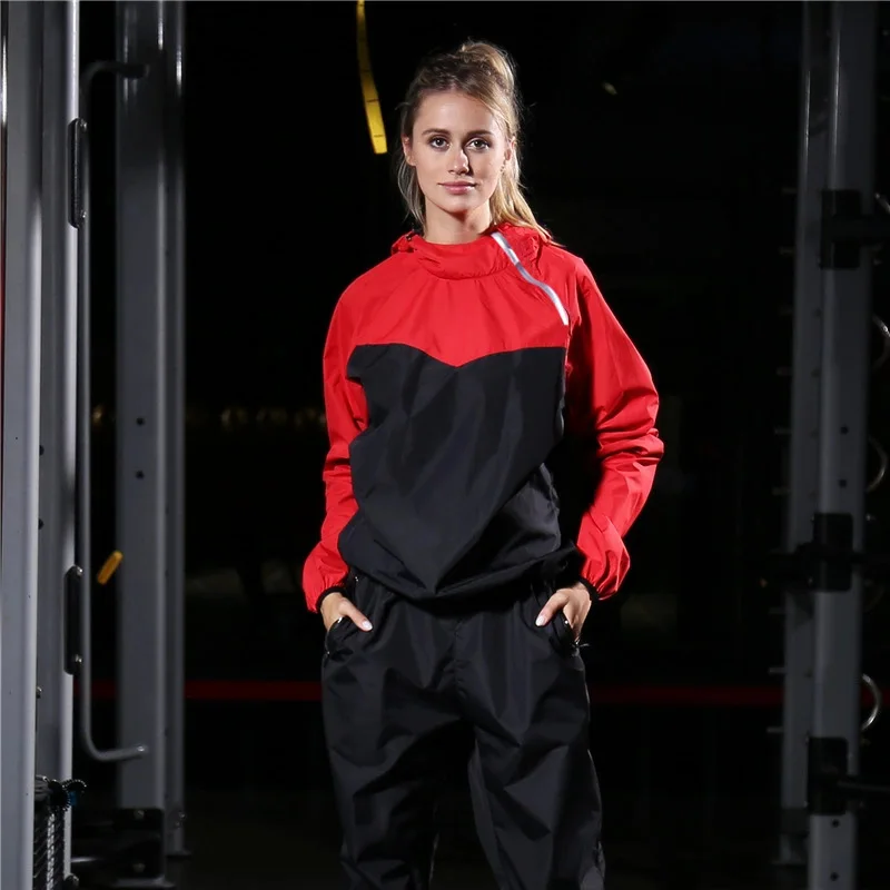 2024 Summer Sauna Suit Men Women Gym Running Set Hoodies Sportswear Fitness Weight Loss Sweating Jogging Training Suit