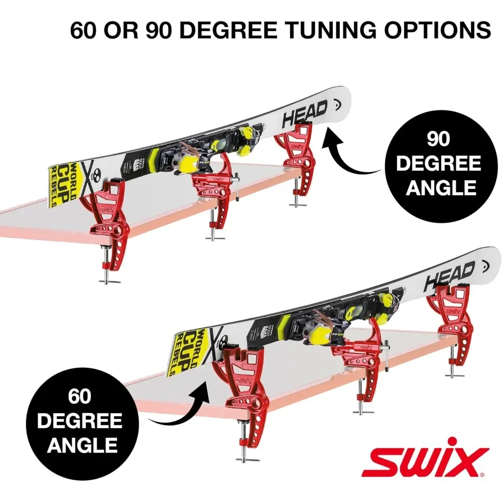 Лыжные тиски из трех частей — губки 20 мм, отверстие 35–90 мм, 60/90 °   Угловы