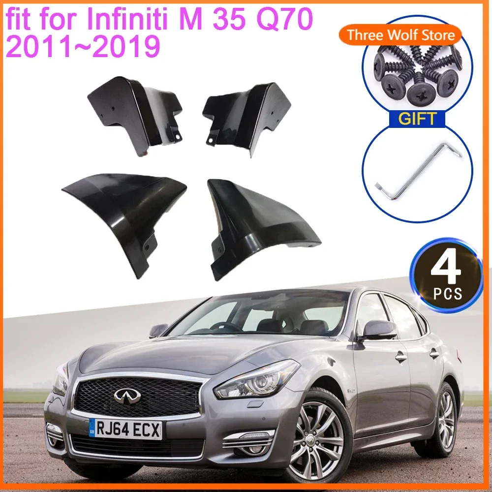 

Mudguards for Infiniti M 35 Q70 2011~2019 Accessories 2014 2015 M25 M35h M37 M56 Q70L Y51 4x Mud Flaps Front Wheel Fender Splash