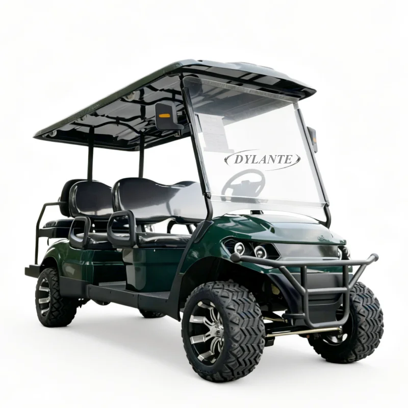 5KW عالية الطاقة جودة مستقرة مظهر عصري فاخر 6 مقاعد على الطرق الوعرة رفع كهربائي عربة جولف أفضل نادي السيارات المورد