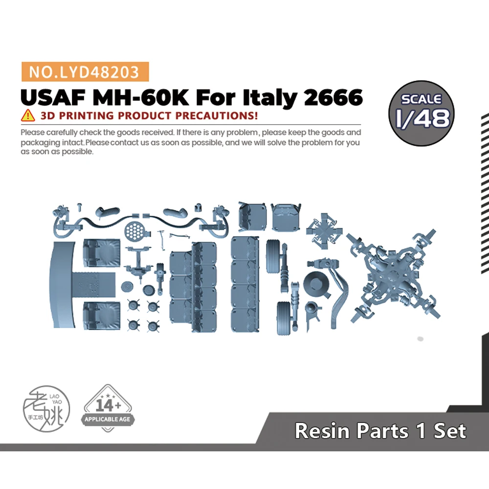 Yao\'s Studio LYRG48903 1/48 Model Upgrade Sets  US MH-60K  Black Hawk For Italeri 2666