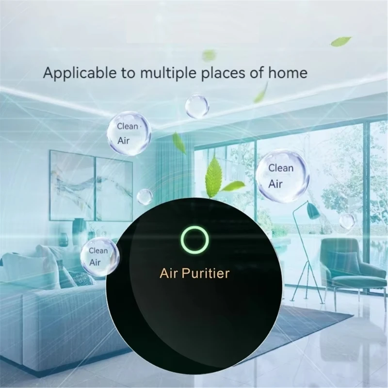 Портативные очистители воздуха, перезаряжаемый через USB небольшой воздухоочиститель, освежитель воздуха для спальни, подходит