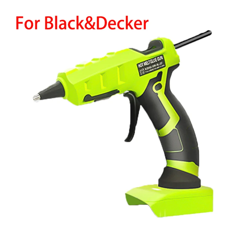 ABLN-беспроводной термоклеевой пистолет для Black Decker, аккумулятор 18 В с 20 палочками, электрический ремонт, электроинструмент «сделай сам»
