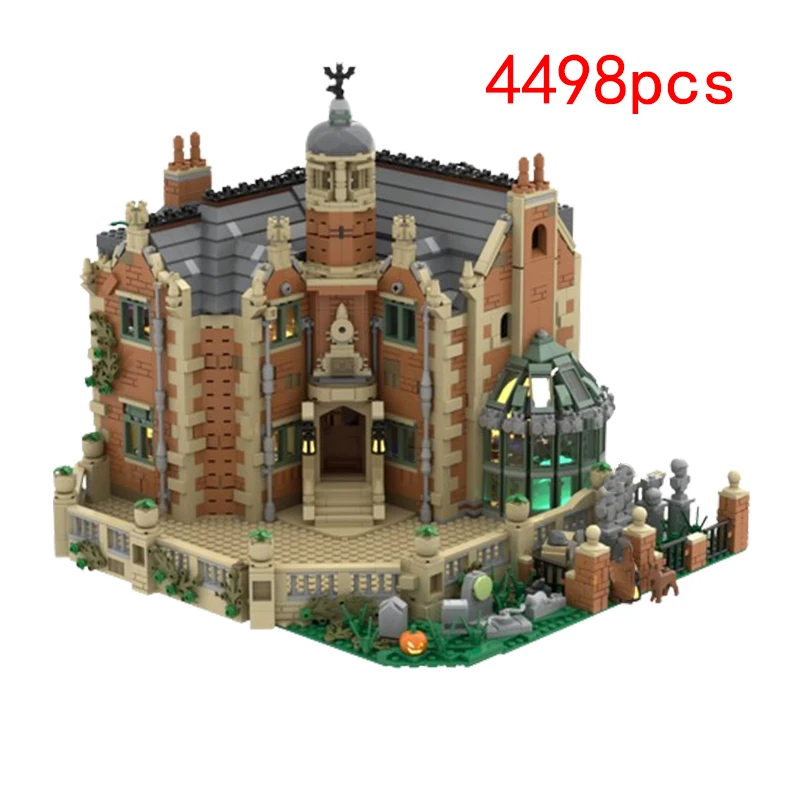 MOC Blocos de Construção Montados, Partícula Pequena, Casa Construção Série, Brinquedos Infantis Puzzle, Ornamentos Modelo DIY, Spot