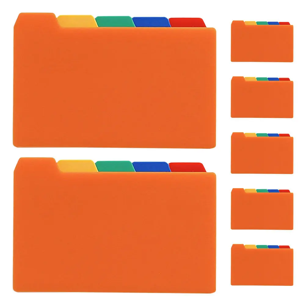 50 Sheets Waterproof PP Index Card Dividers with Writeable Tabs for Notebook Organization Indexing Flagging Reference File Book