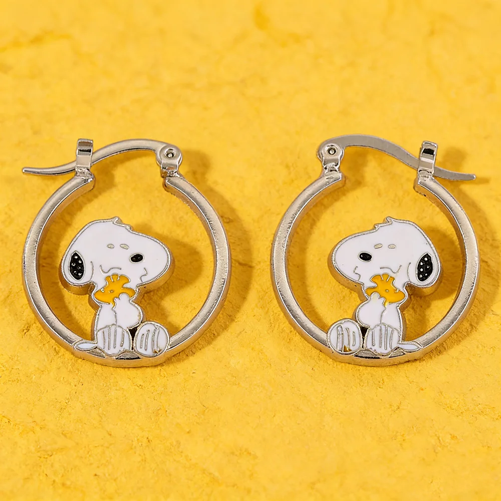 Boucles d'oreilles Snoopy Hugg - Hoop Earrings avis et prix