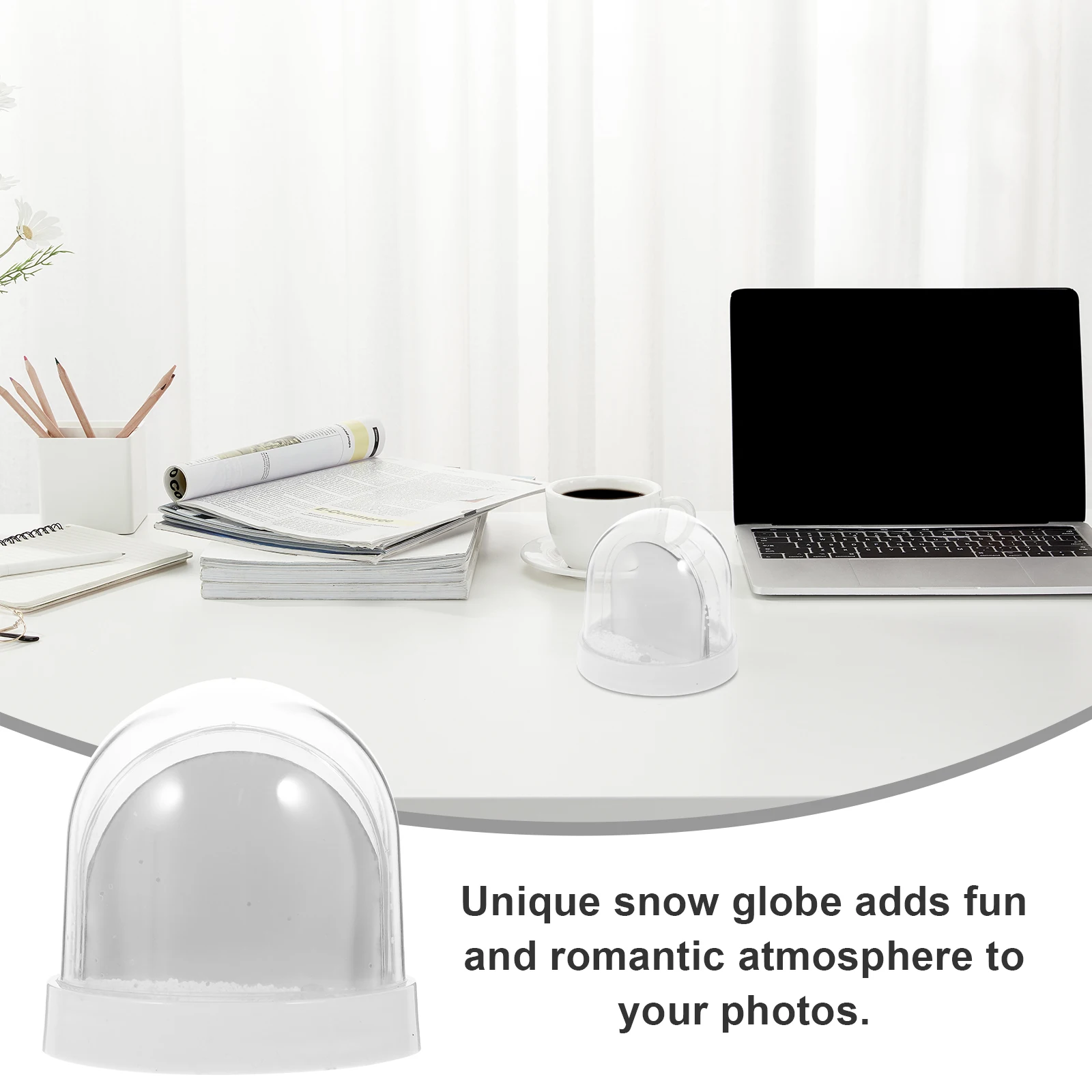 Photo Snow Globe DIY Mini Blank Frame Safe Material Sublimation Paper Insert Easy Installation for Birthday Wedding