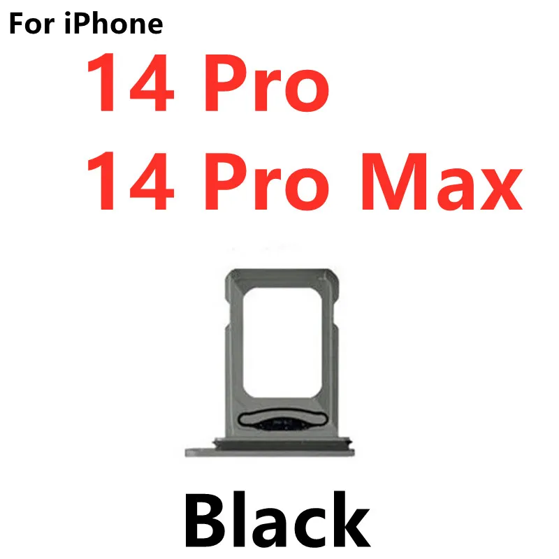 Porte-carte double SIM pour iPhone 14 Pro Max Plus, avec prise de lecteur