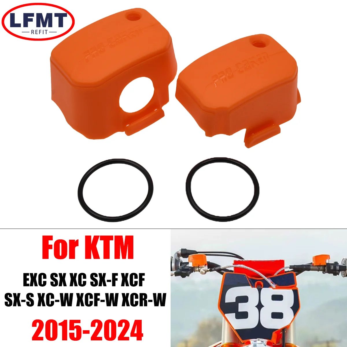 Motorcycle Plastic Front Brake Master Cylinder Cover Guard Protector For KTM EXC SX XC SX-F SX-S XCF XC-W XCF-W XCR-W 2015-2024