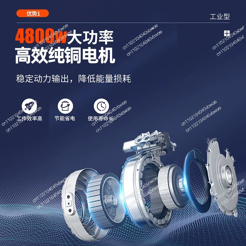 4800W industrial high-power vacuum cleaner powerful commercial large factory workshop dust bucket vacuum cleaner