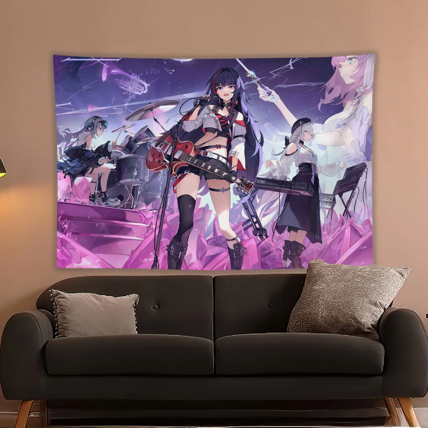 Anime Spiel Honkai Star Rail Gedruckt Tapisserie Tarot Karte Hippie Wand Hängen Warme Zimmer Banner Schlafsaal Schlafzimmer Dekoration