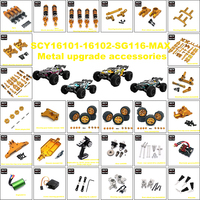 SCY 16101 16102 16103 16201 SG116 PRO SG116MAX 1:16 RC Automotive Chassis Shock Absorber Swing Arm Steering Assembly Upgrade Kit