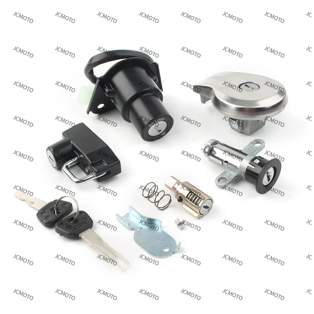 Conjunto de chave de ignição para motocicleta, para yamaha xv250 xv125 e virago xv535 xv240 xv250, tampa de gás combustível, conjunto de chave de bloqueio