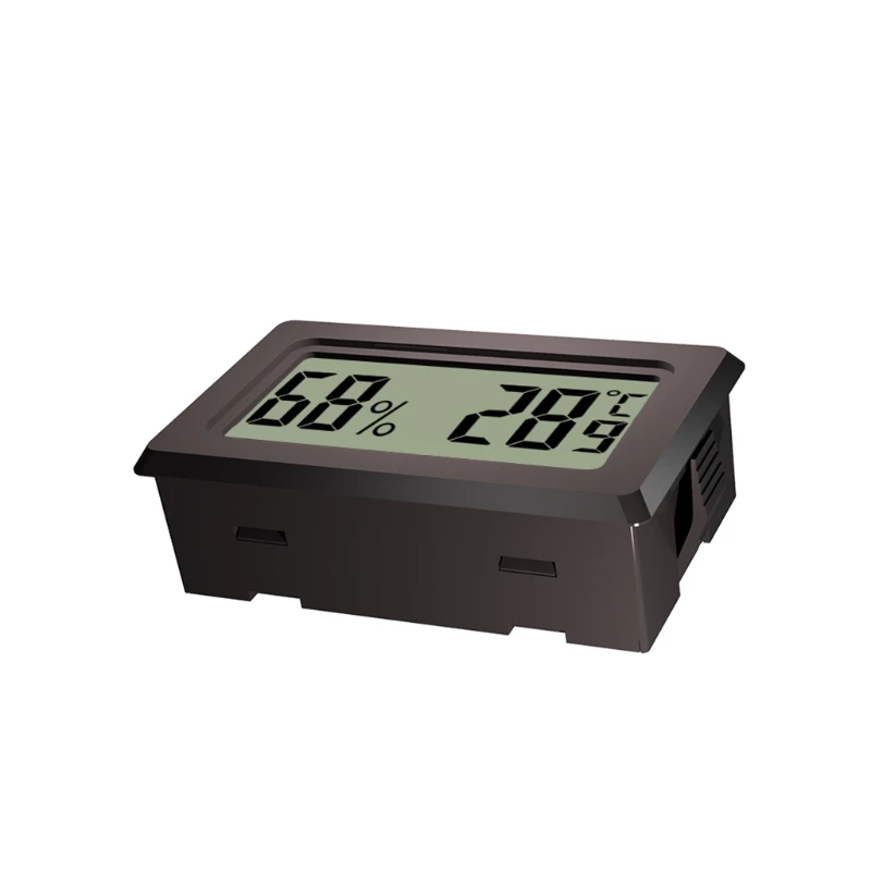 Wireless Hygrometer Thermometer LCD Digital Temperature Humidity Meter Thermometer Humidity Gauge Meter for Reptile