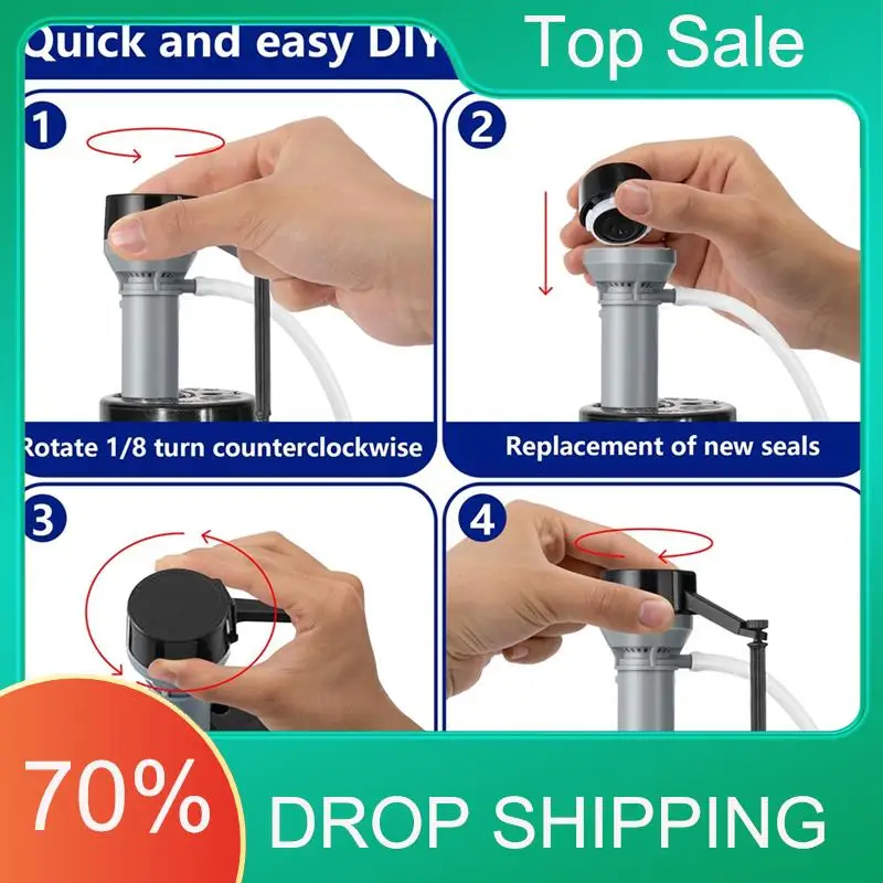 AA63 HOT استبدال المرحاض ملء صمام الأختام-8 قطع 83143 ل 200، 400 747-242 نموذج المراحيض #4