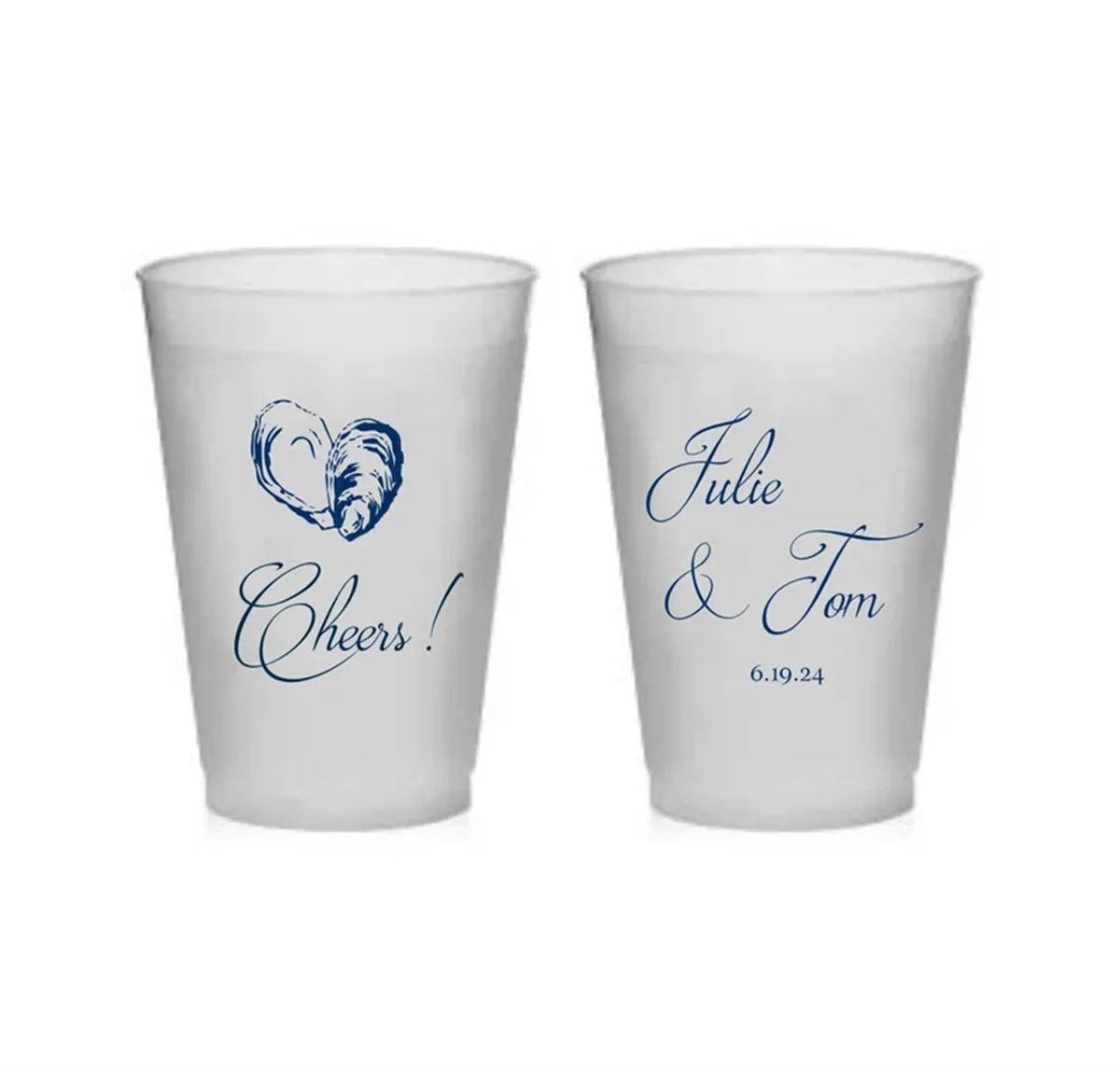 Oysters Stadium Cups, Any phrase or wording, Wedding cups, Party cup, Custom Cups, Beach Wedding, Cape Cod wedding