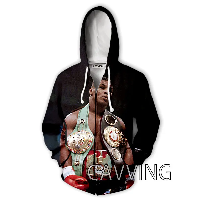 CAVVING 3D Printed  Mike Tyson  Zipper Hoodies Zip Hooded Sweatshirt Harajuku Hoodie Sweatshirt for Men/women  Z01