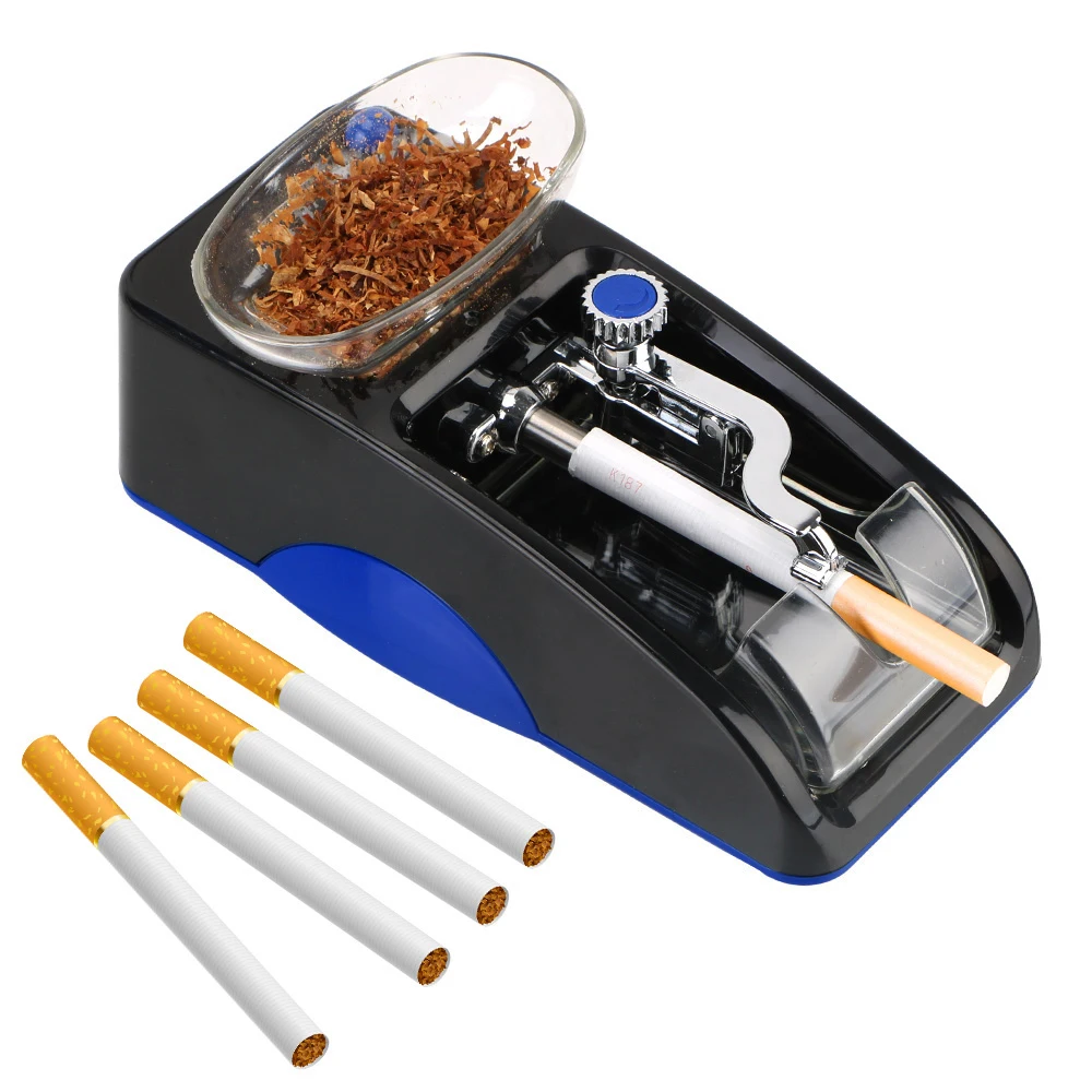Tobacco Roller Smoking Accessories Cigarette Rolling Machine EU US Plug Injector Maker Electric Automatic DIY Smoking Tool