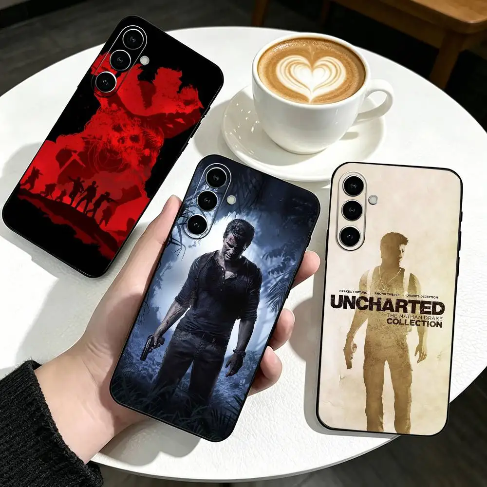 Sic Parvis Game Magna Uncharted-d Phone Case For Samsung Galaxy A73,A72,A71,A70,A53,A52,A51,Soft Silicone Black Cover