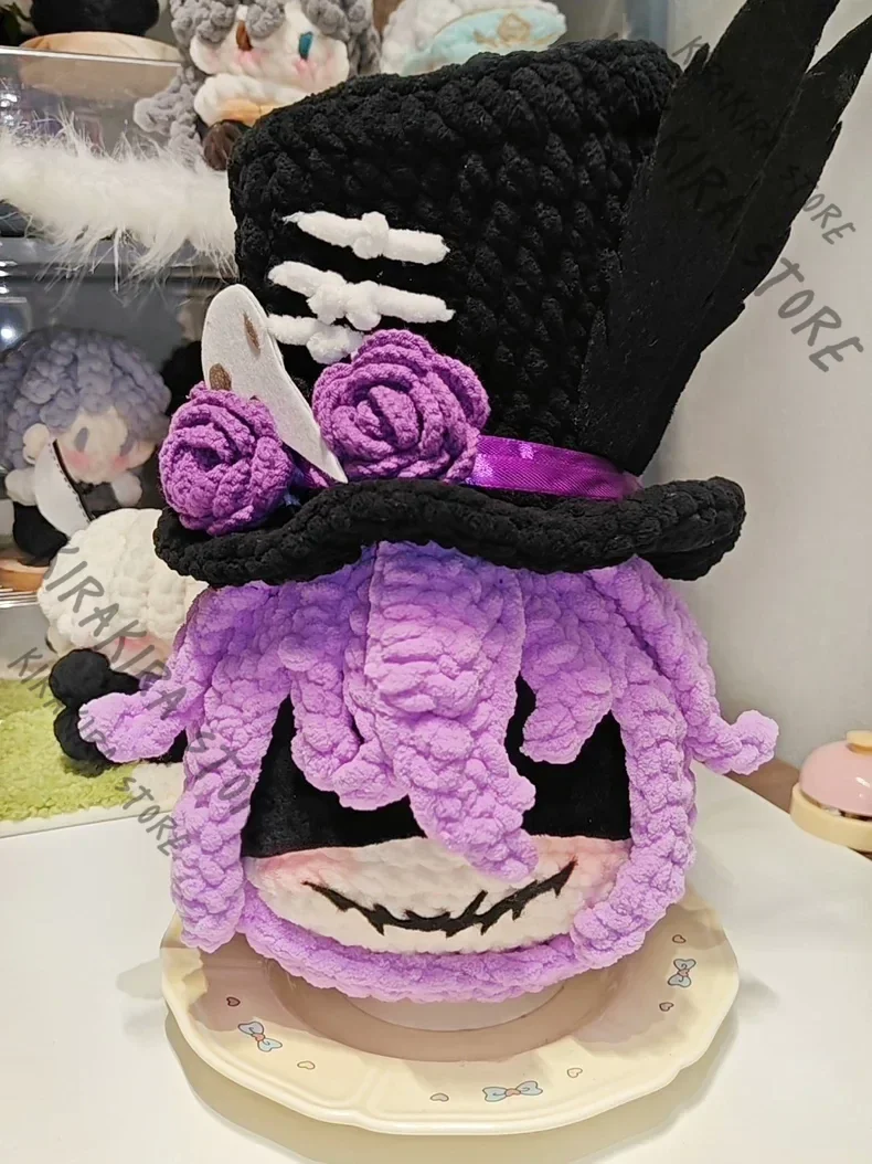 30cm Identity V Jack Puramente lana crochetado tejer títere Dango la mascota Ripper lindo Cosplay Fangoods Maumet Moppet recoger