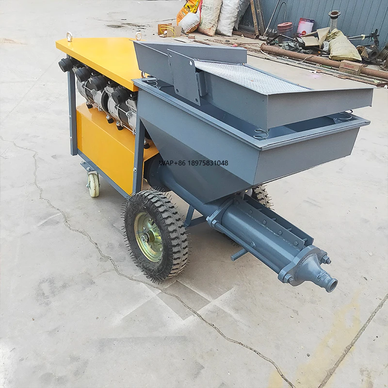 High Operating Fficiency 380v Uniform Sand Discharge Full Automatic Wall Cement Sprayer Mortar Spraying Machine