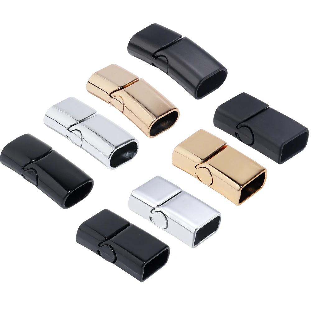 5Pcs Alloy Magnetic Clasps Round Square Corners Leather Cord End Clasp Connectors For DIY Jewelry Making Bracelet Accessories view 5