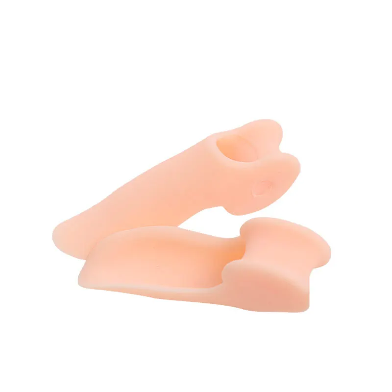 2pieces=1pair Hammer Toes Separator Gel Silicone Foot Care Tools Thumb Bunion Corrector Hallux Valgus Protector Orthopedic