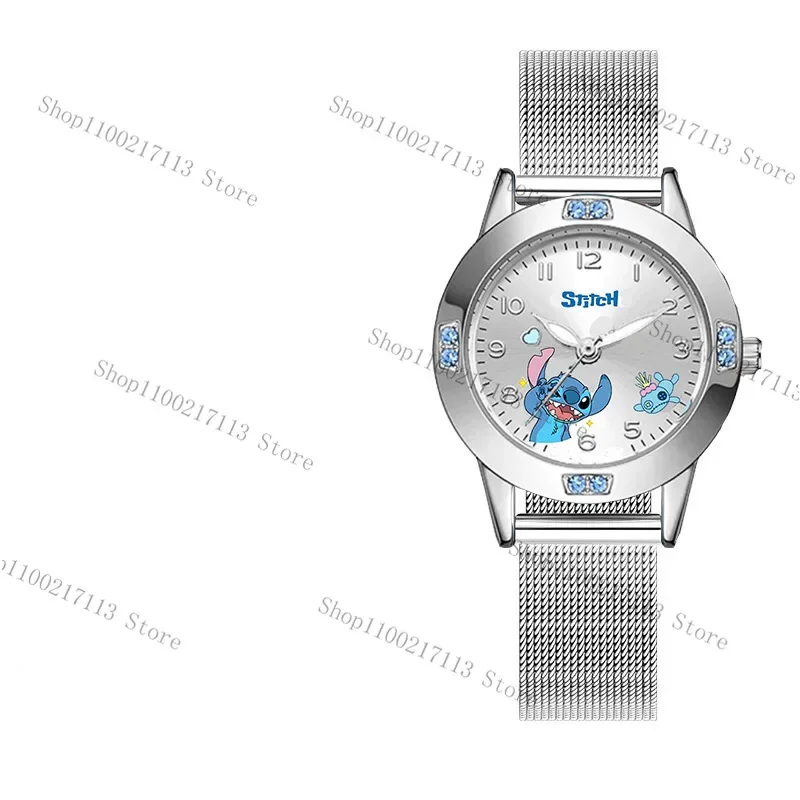 NOUVEAU Disney Stitch montres pour enfants cadran avec diamant analogique numérique montre à quartz bracelet en polyuréthane montre garçons filles jouets cadeaux d'anniversaire