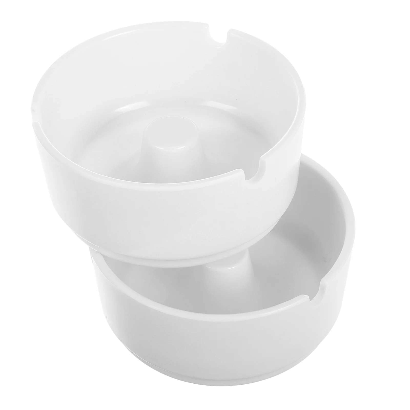 

2pcs Unbreakable Ashtray Round Plastic Smoke Container For Home Office Patio Restaurant Outdoor Indoor Tabletop Use Modern