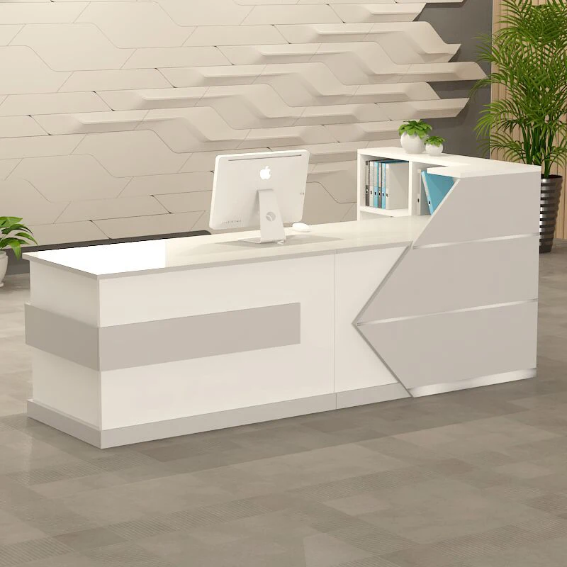 Cash Register Modern Office Reception Desk Podium White Shop Mobile Checkout Cash Counter Pulpitos Retail Bureau Shop Furniture