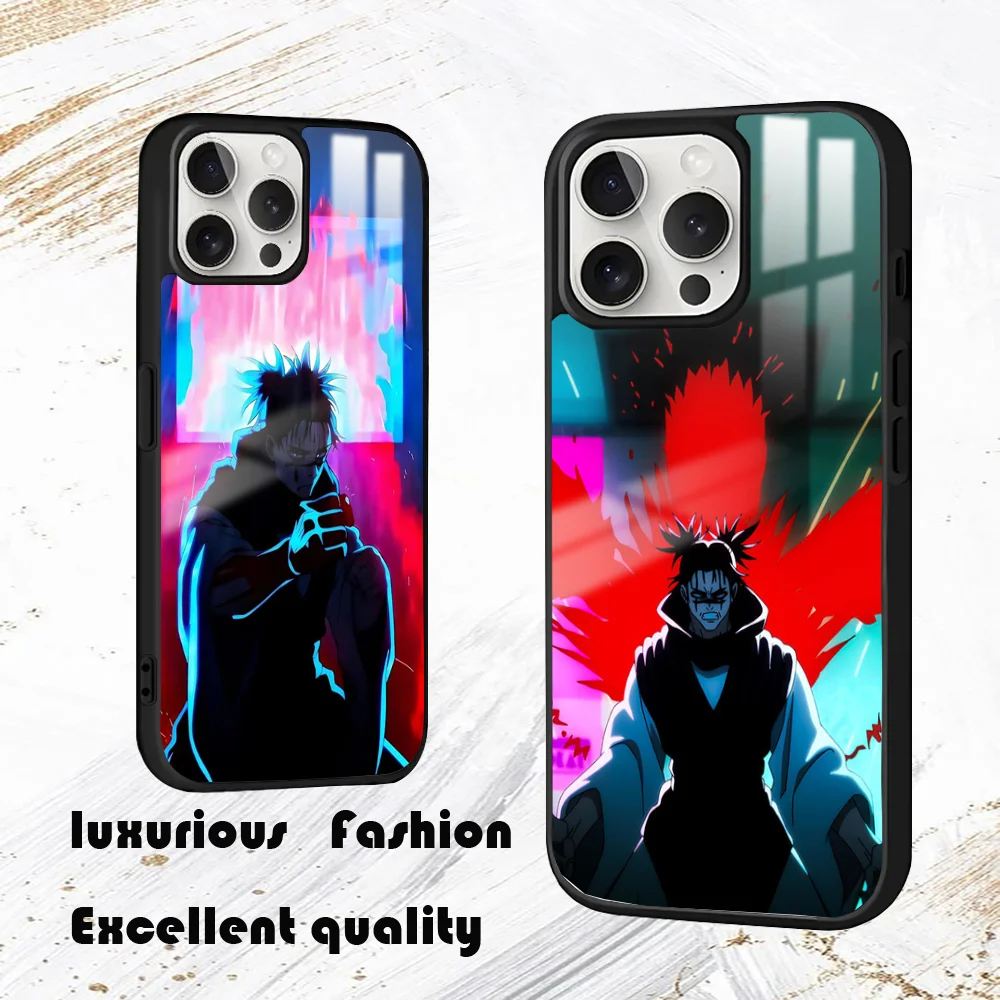 C-Choso Jujutsu Kaisen Anime Phone Case For iPhone 16 15 14 13 12 11 Pro Max Plus Mini PC Fashion High Quality mirror phone case