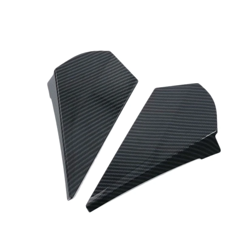 Car Carbon Fiber Color Rear Window Spoiler Triple-cornered Cover