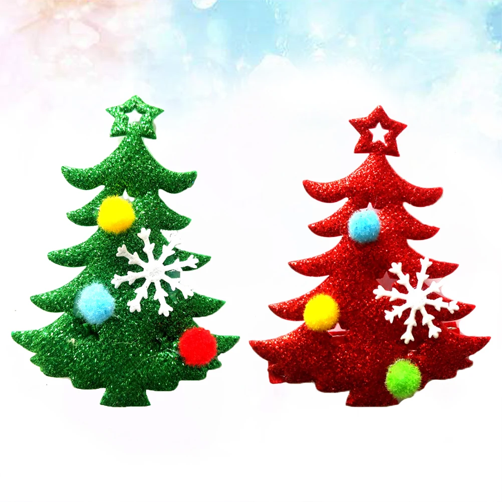 

10Pcs Christmas Tree Pet Hair Clips Mixed Color Dog Cat Bowknot Barrette Lovely Decoration Pet Hair Clips Dog Cat Barrette