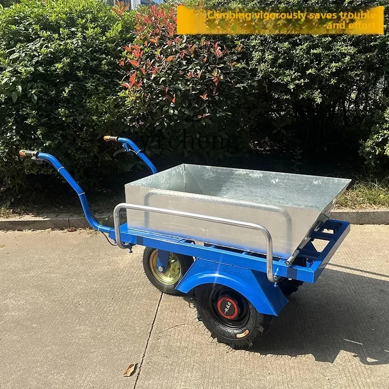 electric chicken bus agricultural three-wheeled trolley household two-wheeled truck climbing transport trolley