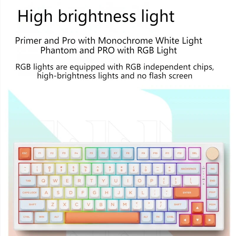 Vgn N75 Mechanical Keyboards Wired Tri-Mode 75% Arrangement Full Key Hot Swappable Gasket Structure Customized Gaming Keyboards