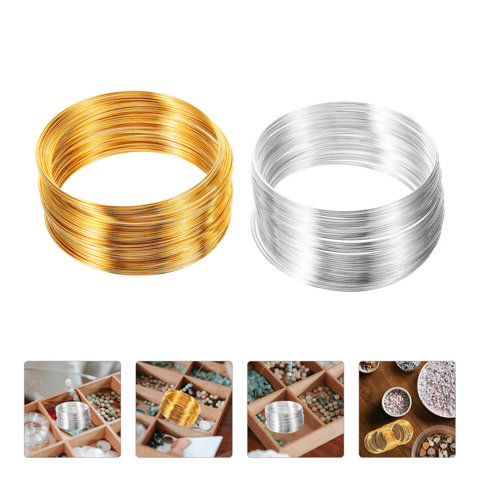 Fio de aço inoxidável multifuncional para fazer joias, fio portátil para miçangas, resistente ao desgaste e cortável, acessórios diy