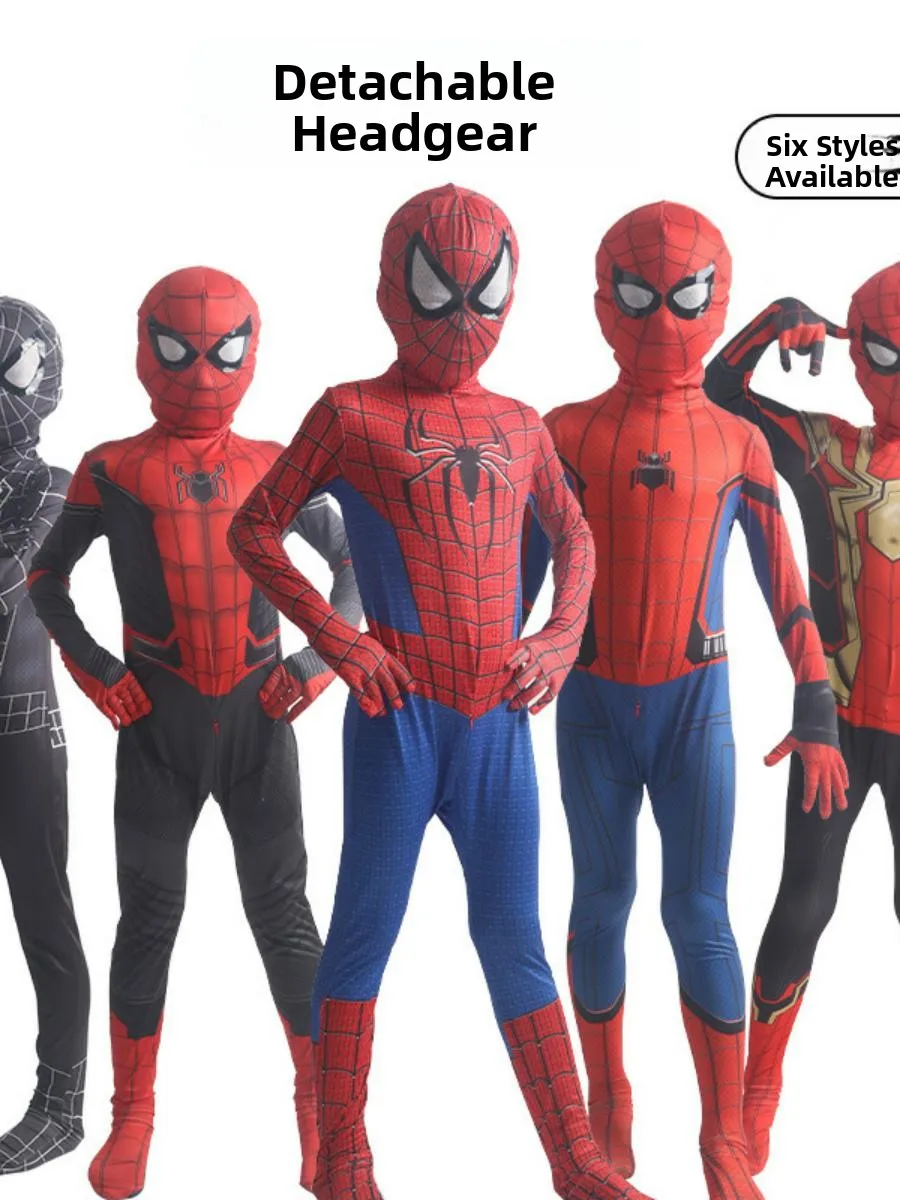 

Spiderman Tight Suit Cosplay Costume Halloween Children's Miles One-Piece Clothes Adult Size Cosplay Anime Outfit Spiderman