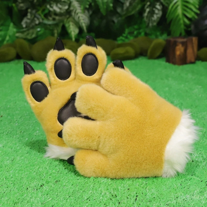 Lion Costumes Lion Ears Headbands Tail Glove Animal Fancy Costume Kids Adult